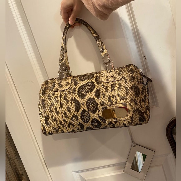 Balenciaga Paris designer GENTLY USED python snakeskin handlebag OS - Picture 5 of 17